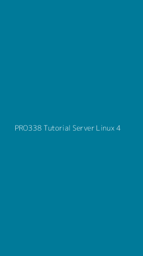 Tampilan Antarmuka Aplikasi Pro338 Tutorial Server Linux - 4