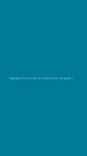 Tampilan Antarmuka Aplikasi Pagodawin Portal Informasi Game Online Terupdate - 1