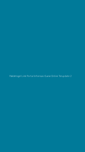 Tampilan Antarmuka Aplikasi Pakdetogel Link Portal Informasi Game Online Terupdate - 2