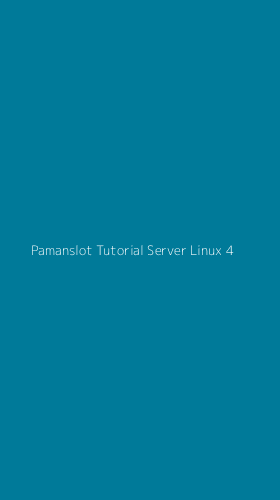 Tampilan Antarmuka Aplikasi Pamanslot Tutorial Server Linux - 4