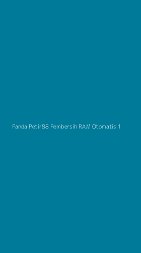 Tampilan Antarmuka Aplikasi Panda Petir88 Pembersih Ram Otomatis - 1