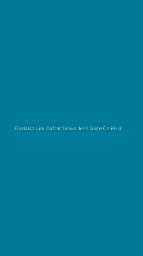 Tampilan Antarmuka Aplikasi Pandai4d Link Daftar Semua Jenis Game Online - 4