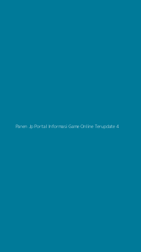 Tampilan Antarmuka Aplikasi Panen Jp Portal Informasi Game Online Terupdate - 4