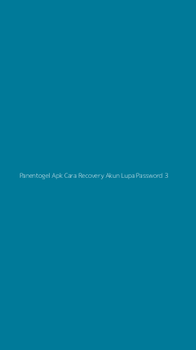 Tampilan Antarmuka Aplikasi Panentogel Apk Cara Recovery Akun Lupa Password - 3