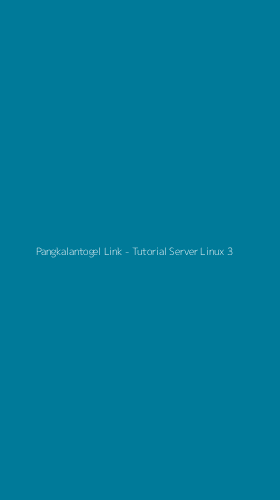 Tampilan Antarmuka Aplikasi Pangkalantogel Link - Tutorial Server Linux - 3