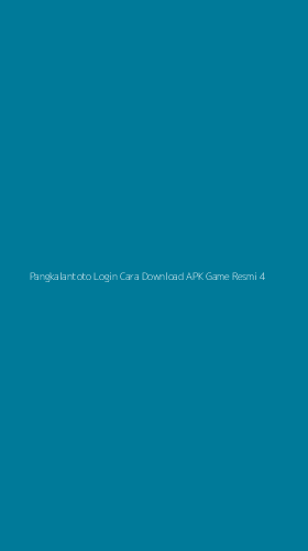 Tampilan Antarmuka Aplikasi Pangkalantoto Login Cara Download Apk Game Resmi - 4