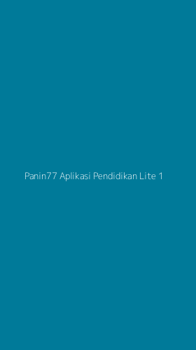 Tampilan Antarmuka Aplikasi Panin77 Aplikasi Pendidikan Lite - 1