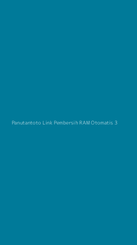 Tampilan Antarmuka Aplikasi Panutantoto Link Pembersih Ram Otomatis - 3