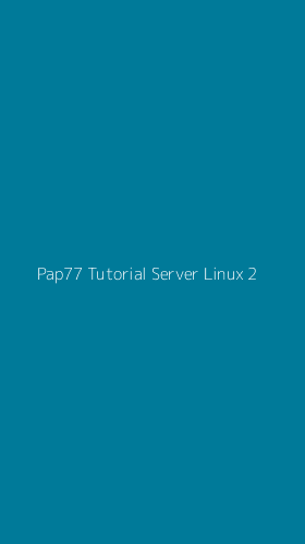 Tampilan Antarmuka Aplikasi Pap77 Tutorial Server Linux - 2