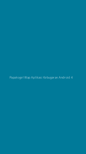 Tampilan Antarmuka Aplikasi Papatogel Wap Aplikasi Kebugaran Android - 4