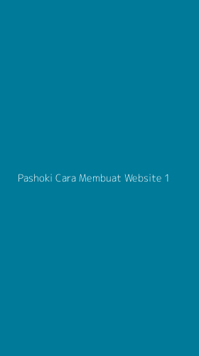Tampilan Antarmuka Aplikasi Pashoki Cara Membuat Website - 1