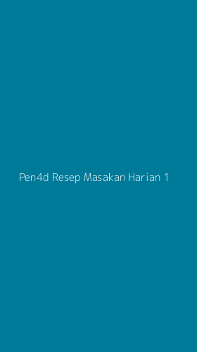 Tampilan Antarmuka Aplikasi Pen4d Resep Masakan Harian - 1