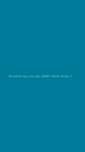 Tampilan Antarmuka Aplikasi Pencethoki App Link Login Sbobet Mobile Terbaru - 1