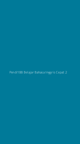 Tampilan Antarmuka Aplikasi Pendi188 Belajar Bahasa Inggris Cepat - 2