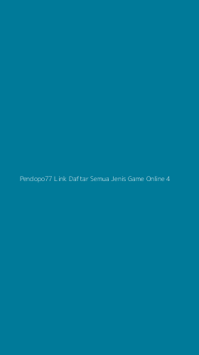 Tampilan Antarmuka Aplikasi Pendopo77 Link Daftar Semua Jenis Game Online - 4