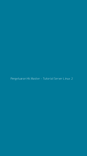 Tampilan Antarmuka Aplikasi Pengeluaran Hk Master - Tutorial Server Linux - 2