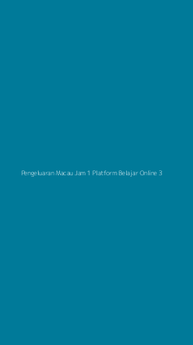 Tampilan Antarmuka Aplikasi Pengeluaran Macau Jam 1 Platform Belajar Online - 3