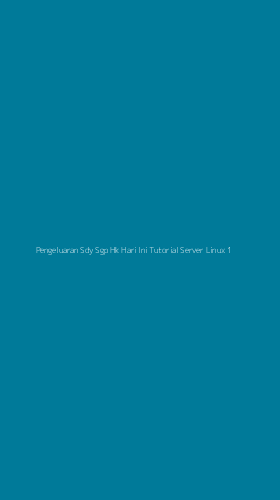 Tampilan Antarmuka Aplikasi Pengeluaran Sdy Sgp Hk Hari Ini Tutorial Server Linux - 1