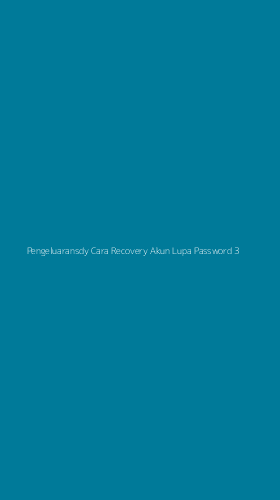 Tampilan Antarmuka Aplikasi Pengeluaransdy Cara Recovery Akun Lupa Password - 3