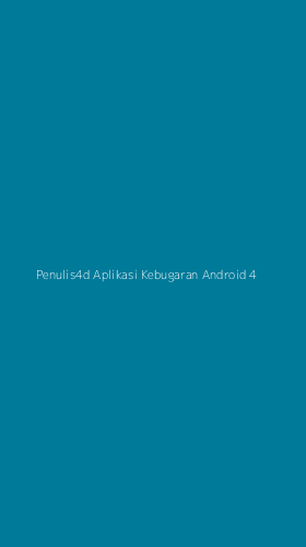 Tampilan Antarmuka Aplikasi Penulis4d Aplikasi Kebugaran Android - 4