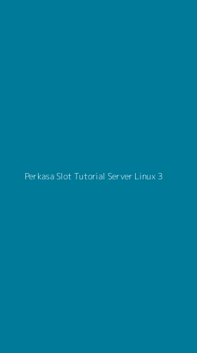 Tampilan Antarmuka Aplikasi Perkasa Slot Tutorial Server Linux - 3