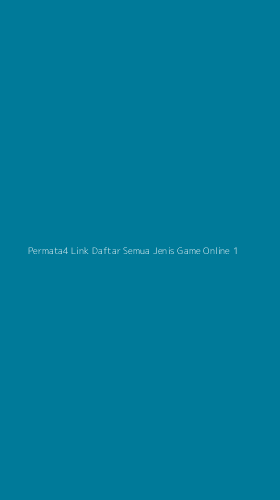 Tampilan Antarmuka Aplikasi Permata4 Link Daftar Semua Jenis Game Online - 1