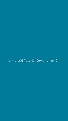 Tampilan Antarmuka Aplikasi Permata96 Tutorial Server Linux - 2