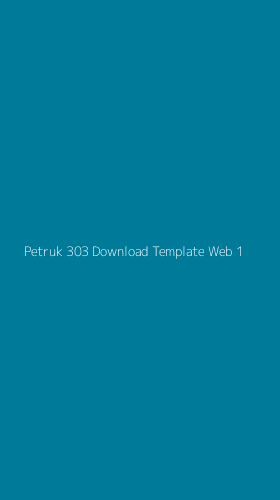 Tampilan Antarmuka Aplikasi Petruk 303 Download Template Web - 1