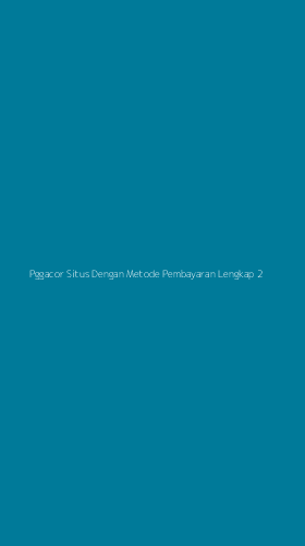 Tampilan Antarmuka Aplikasi Pggacor Situs Dengan Metode Pembayaran Lengkap - 2