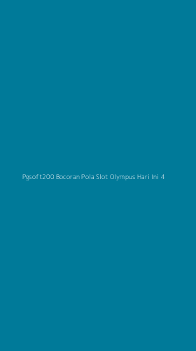 Tampilan Antarmuka Aplikasi Pgsoft200 Bocoran Pola Slot Olympus Hari Ini - 4