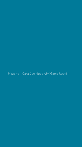 Tampilan Antarmuka Aplikasi Pikat 4d - Cara Download APK Game Resmi - 1