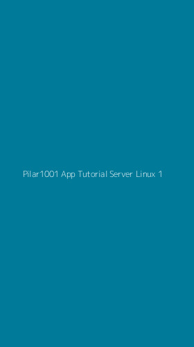 Tampilan Antarmuka Aplikasi Pilar1001 App Tutorial Server Linux - 1