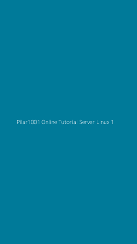 Tampilan Antarmuka Aplikasi Pilar1001 Online Tutorial Server Linux - 1