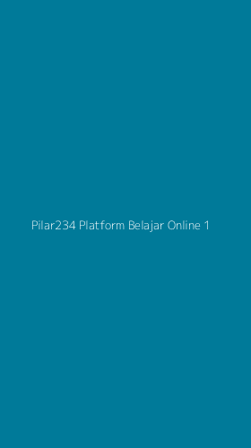 Tampilan Antarmuka Aplikasi Pilar234 Platform Belajar Online - 1
