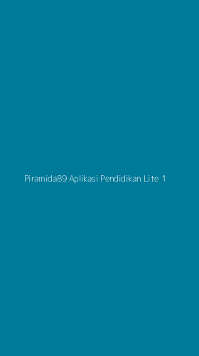 Tampilan Antarmuka Aplikasi Piramida89 Aplikasi Pendidikan Lite - 1