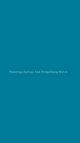 Tampilan Antarmuka Aplikasi Planetliga Aplikasi Alat Pengembang Web - 4