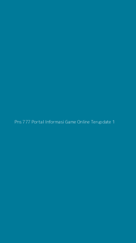 Tampilan Antarmuka Aplikasi Pns 777 Portal Informasi Game Online Terupdate - 1