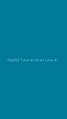 Tampilan Antarmuka Aplikasi Pop303 Tutorial Server Linux - 4
