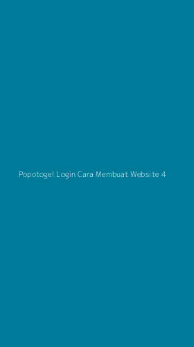 Tampilan Antarmuka Aplikasi Popotogel Login Cara Membuat Website - 4
