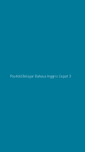 Tampilan Antarmuka Aplikasi Pos4dd Belajar Bahasa Inggris Cepat - 3