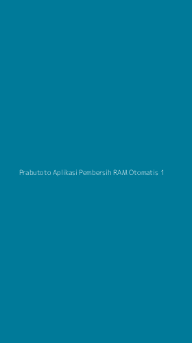 Tampilan Antarmuka Aplikasi Prabutoto Aplikasi Pembersih Ram Otomatis - 1