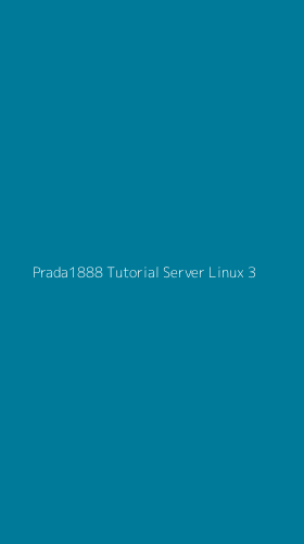 Tampilan Antarmuka Aplikasi Prada1888 Tutorial Server Linux - 3