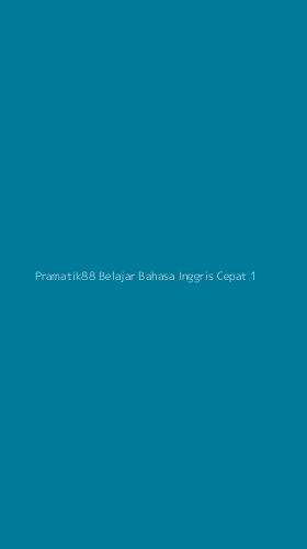 Tampilan Antarmuka Aplikasi Pramatik88 Belajar Bahasa Inggris Cepat - 1