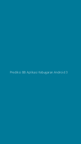 Tampilan Antarmuka Aplikasi Prediksi 88 Aplikasi Kebugaran Android - 3
