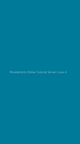 Tampilan Antarmuka Aplikasi Presidentoto Online Tutorial Server Linux - 4