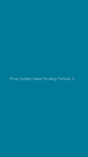 Tampilan Antarmuka Aplikasi Prize Sydney Game Strategi Terbaik - 3