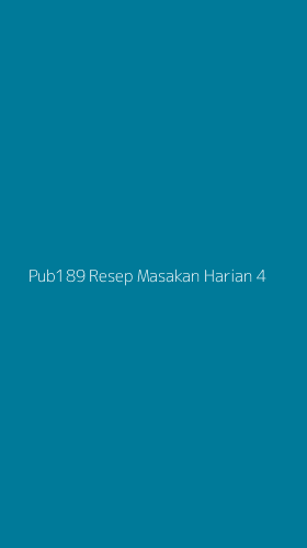 Tampilan Antarmuka Aplikasi Pub189 Resep Masakan Harian - 4