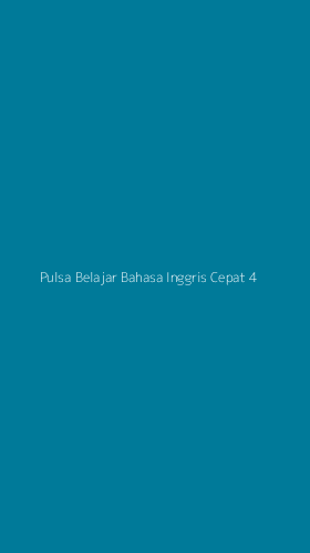 Tampilan Antarmuka Aplikasi Pulsa Belajar Bahasa Inggris Cepat - 4
