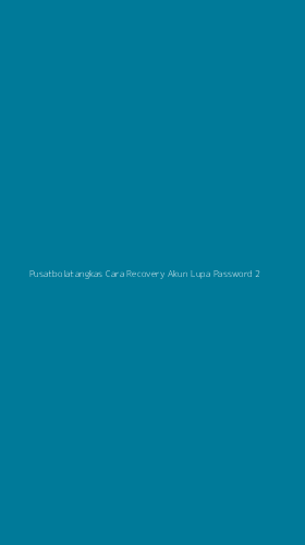 Tampilan Antarmuka Aplikasi Pusatbolatangkas Cara Recovery Akun Lupa Password - 2