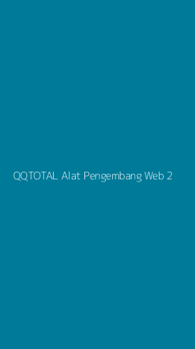 Tampilan Antarmuka Aplikasi Qqtotal Alat Pengembang Web - 2